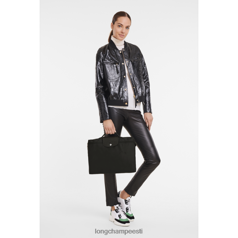 kotid must PD2Z8Z492 le pliage roheline dokumendikaust mehed Longchamp