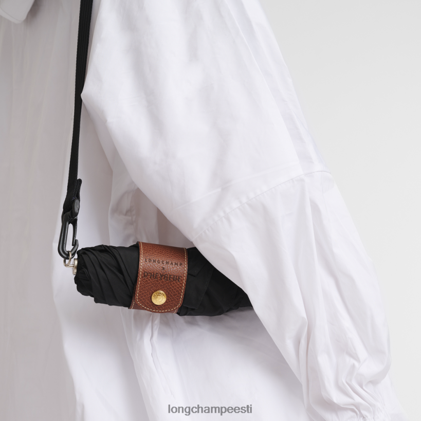 tarvikud must PD2Z8Z962 vihmavari mehed Longchamp X D'heygere