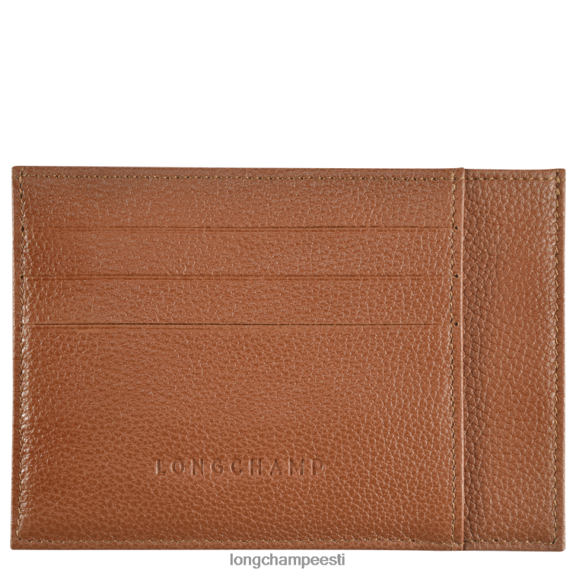 nahktooted karamell PD2Z8Z652 le foulonne kaardi hoidja mehed Longchamp