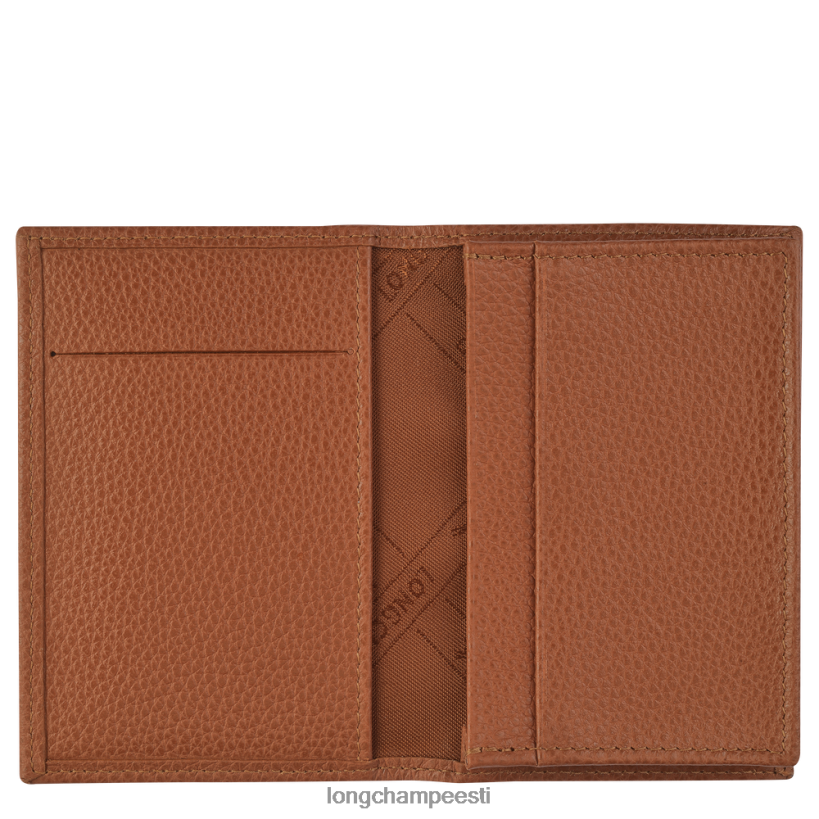 nahktooted karamell PD2Z8Z654 le foulonne kaardi hoidja mehed Longchamp