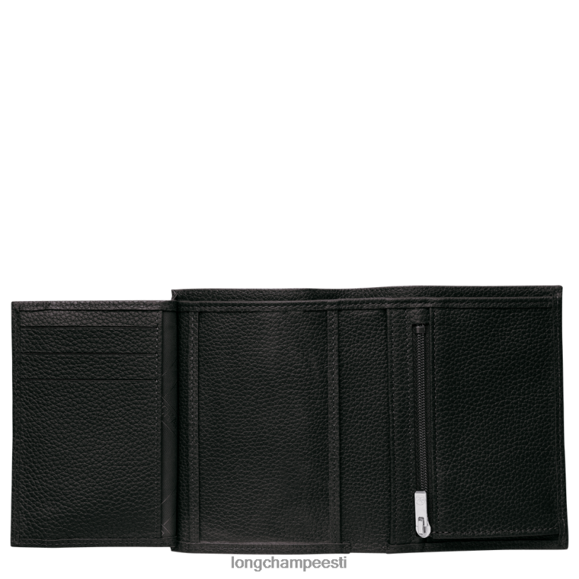 nahktooted must PD2Z8Z630 le foulonne rahakott mehed Longchamp