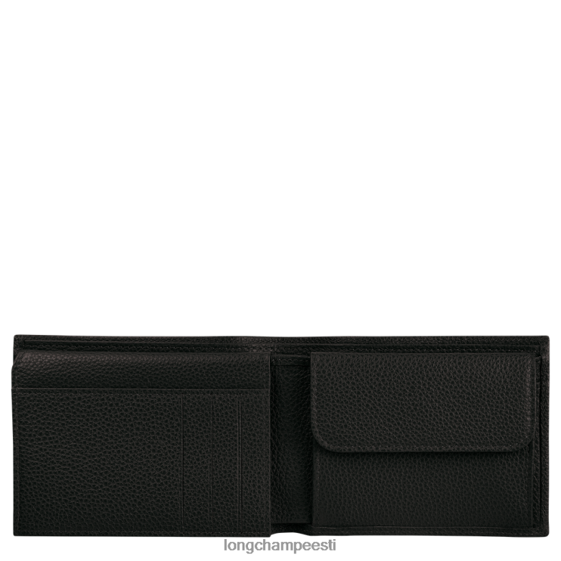 nahktooted must PD2Z8Z633 le foulonne rahakott mehed Longchamp