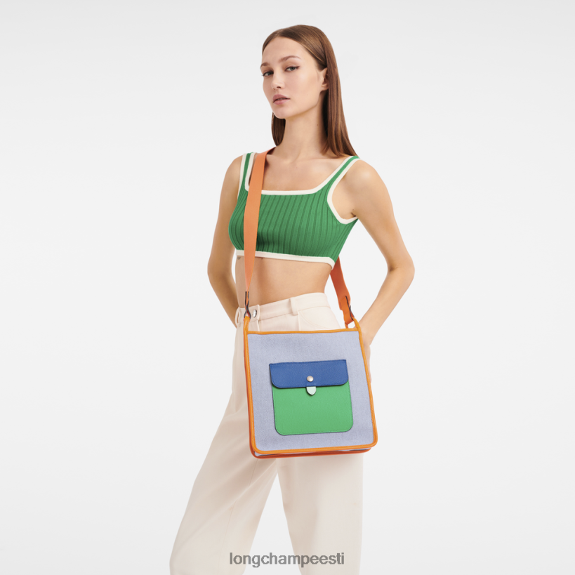 kotid sinine/oranž PD2Z8Z260 le foulonne lukuga crossbody kott naised Longchamp
