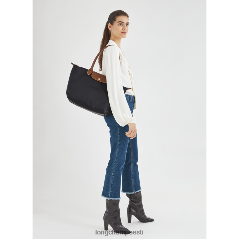 kotid must PD2Z8Z38 le pliage originaal kandekott naised Longchamp