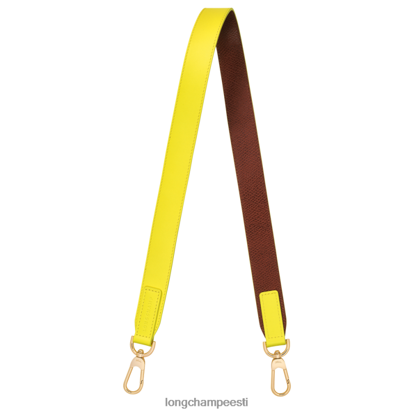 tarvikud sidrun/pruun PD2Z8Z1081 kast-traavi õlarihm naised Longchamp