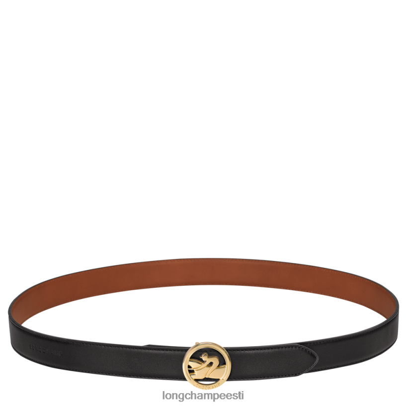 tarvikud must/konjak PD2Z8Z940 kast-traavi vöö naised Longchamp