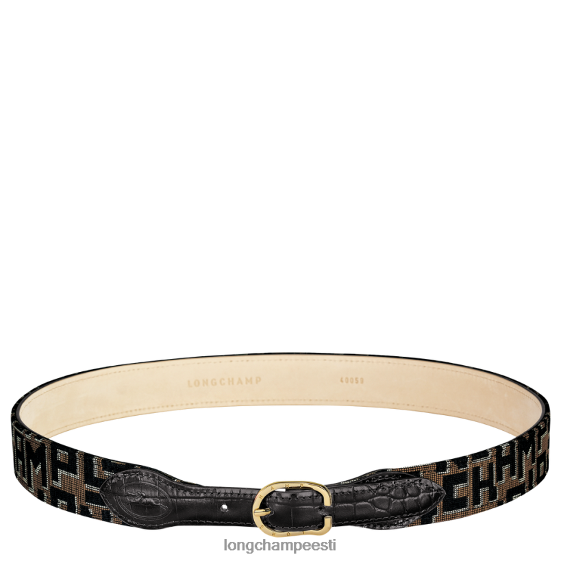 tarvikud taupe/must PD2Z8Z931 1980 vöö naised Longchamp