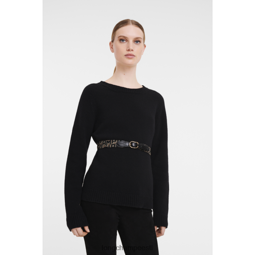 tarvikud taupe/must PD2Z8Z931 1980 vöö naised Longchamp