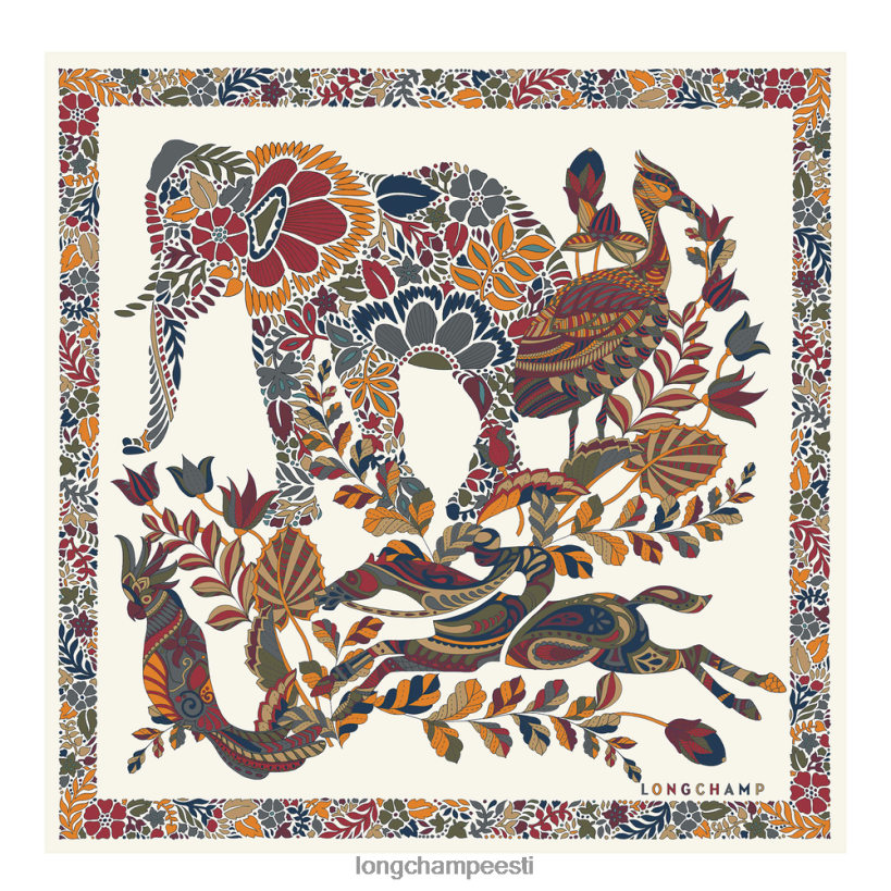 tarvikud ekru PD2Z8Z1004 kevad/suvi 2023 kollektsiooni siidisall 50 naised Longchamp