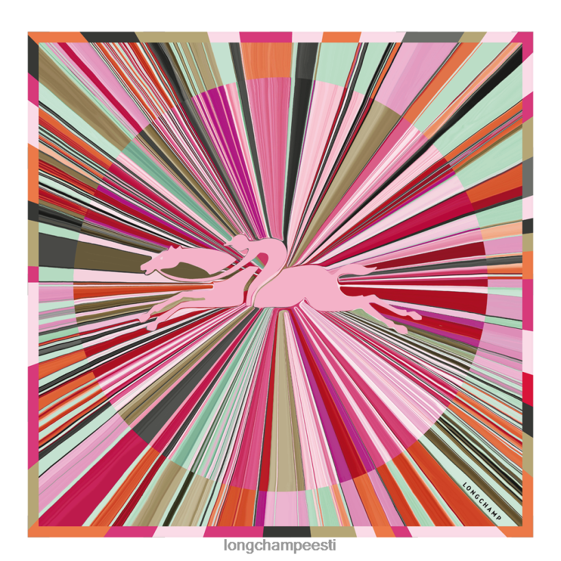 tarvikud fuksia PD2Z8Z1037 kevad/suvi 2023 kollektsiooni siidisall 70 naised Longchamp