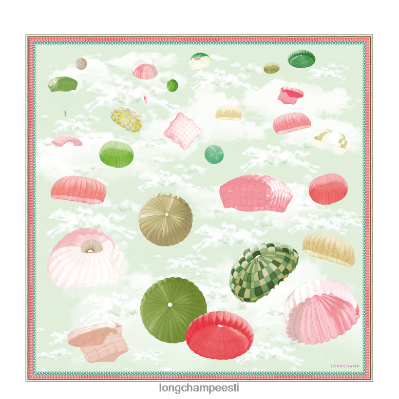 tarvikud muru/roheline tuli PD2Z8Z1055 kevad/suvi 2023 kollektsiooni siidisall 90 naised Longchamp