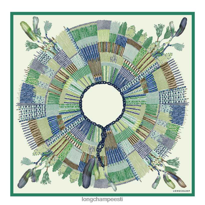 tarvikud muru/roheline tuli PD2Z8Z1061 kevad/suvi 2023 kollektsiooni siidisall 90 naised Longchamp