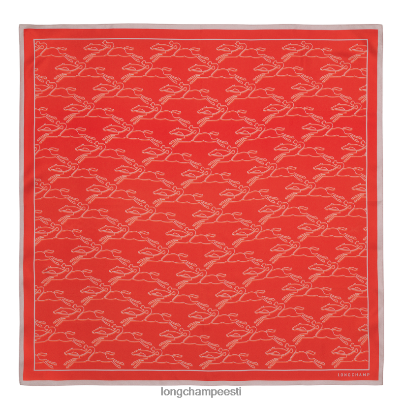 tarvikud oranž PD2Z8Z1030 kevad/suvi 2023 kollektsiooni siidisall 70 naised Longchamp