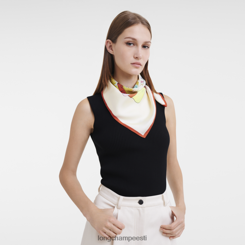 tarvikud oranž PD2Z8Z1033 kevad/suvi 2023 kollektsiooni siidisall 70 naised Longchamp