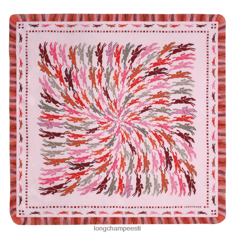 tarvikud roosa PD2Z8Z1028 kevad/suvi 2023 kollektsiooni siidisall 70 naised Longchamp