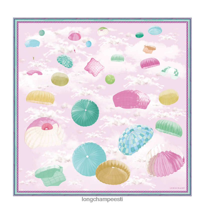 tarvikud roosa PD2Z8Z1052 kevad/suvi 2023 kollektsiooni siidisall 90 naised Longchamp