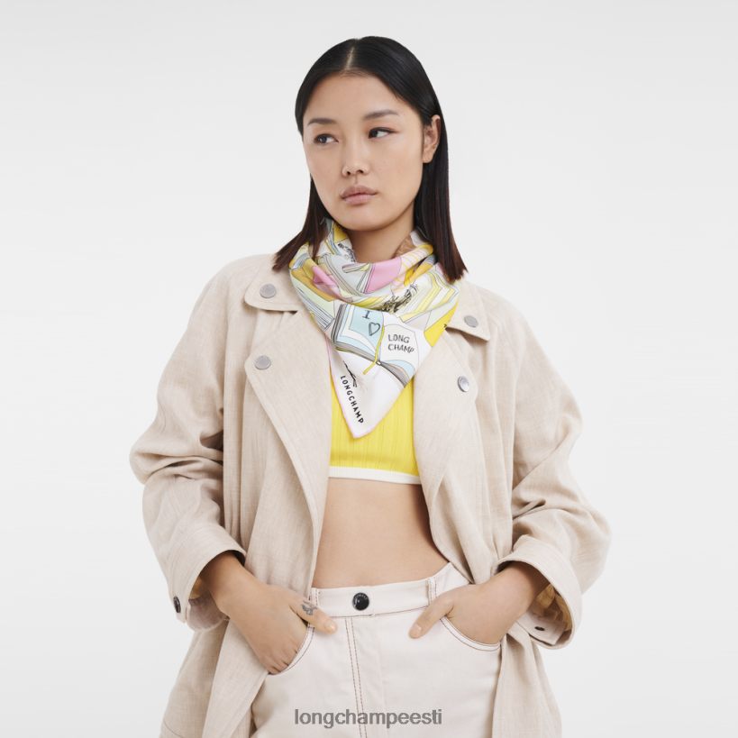 tarvikud sidrun PD2Z8Z1050 kevad/suvi 2023 kollektsiooni siidisall 90 naised Longchamp