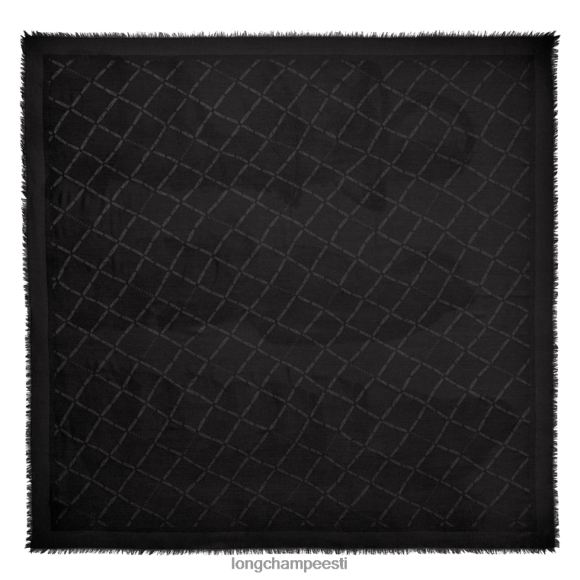 tarvikud must PD2Z8Z1001 kevad/suvi 2023 kollektsiooni sall naised Longchamp