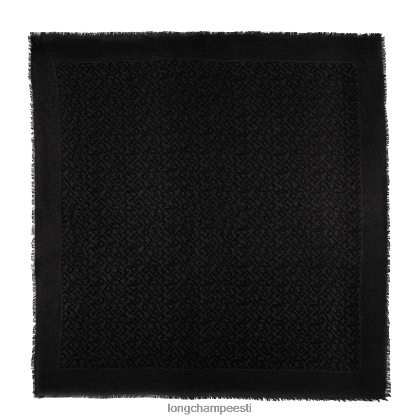 tarvikud must PD2Z8Z969 kevad/suvi 2023 kollektsiooni sall naised Longchamp