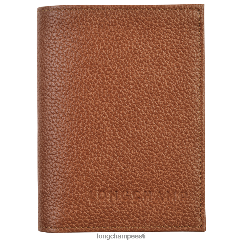 nahktooted karamell PD2Z8Z658 le foulonne kaardi hoidja naised Longchamp