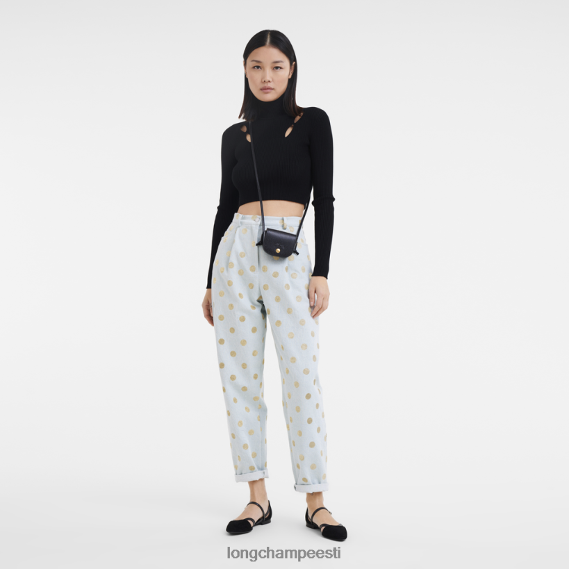 nahktooted must PD2Z8Z531 epure nahast pitsiga rahakott naised Longchamp