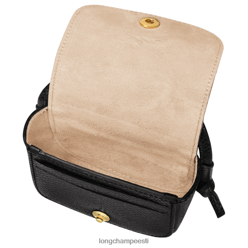 nahktooted must PD2Z8Z531 epure nahast pitsiga rahakott naised Longchamp