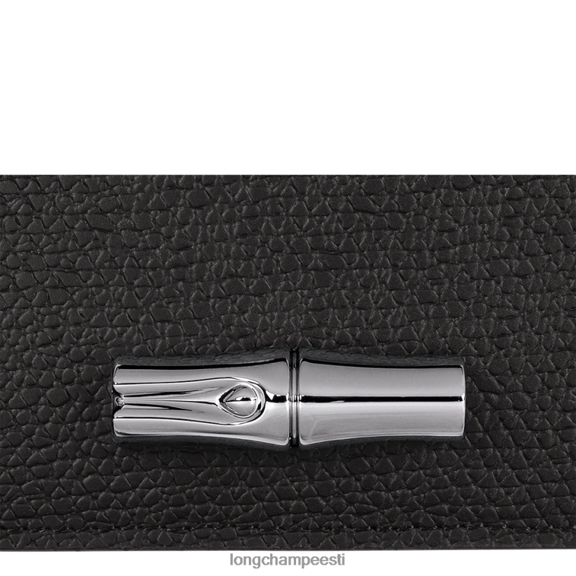 nahktooted must PD2Z8Z636 roseau kaardihoidja naised Longchamp