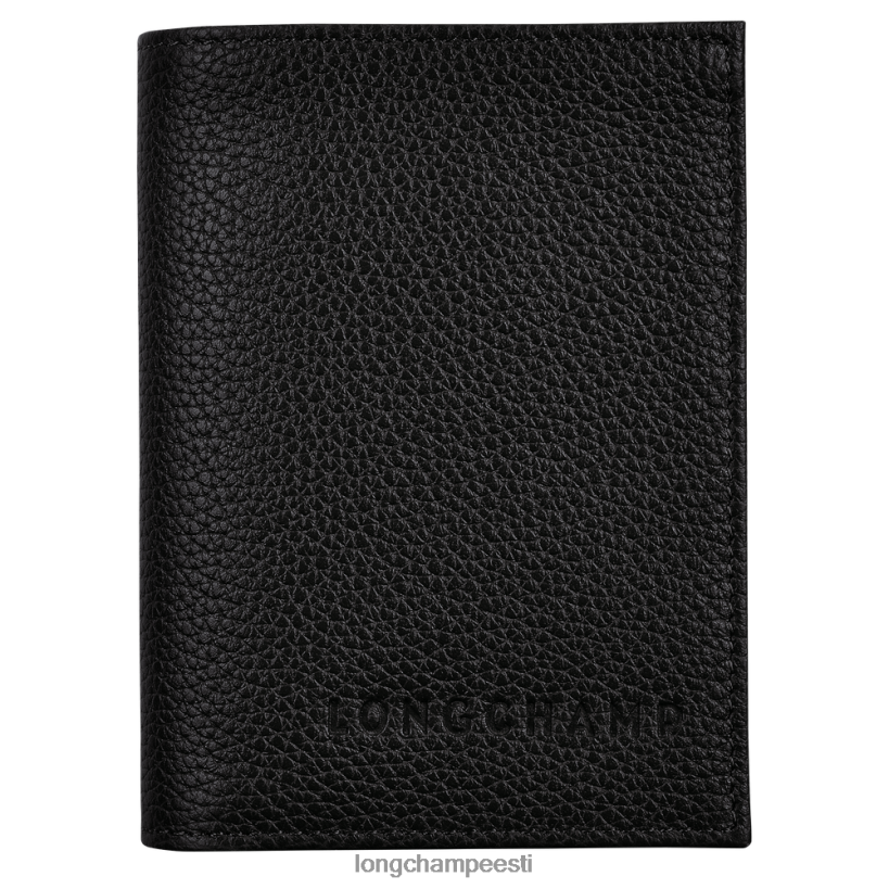 nahktooted must PD2Z8Z657 le foulonne kaardi hoidja naised Longchamp