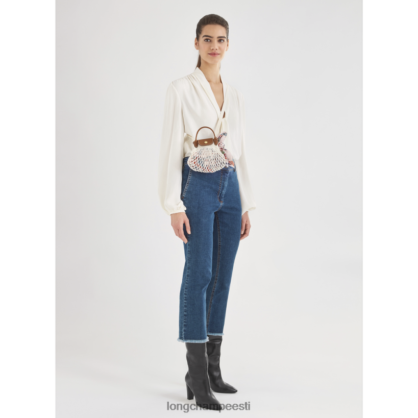 nahktooted ekru PD2Z8Z19 le pliage filet võrkkott naised Longchamp