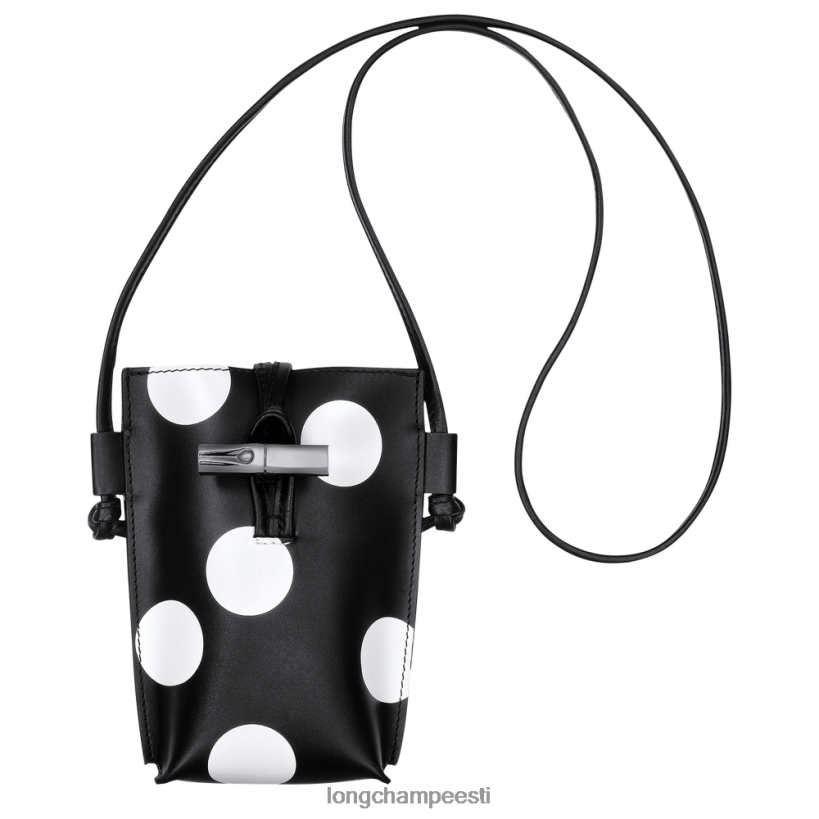 nahktooted must PD2Z8Z682 roseau nahast pitsiga telefoniümbris naised Longchamp