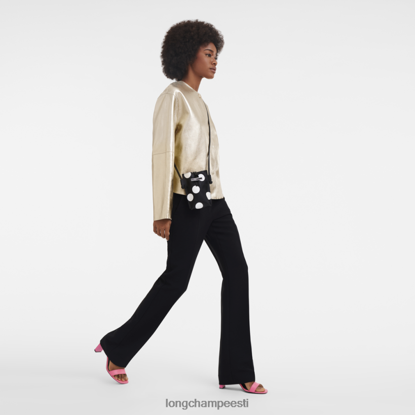 nahktooted must PD2Z8Z682 roseau nahast pitsiga telefoniümbris naised Longchamp