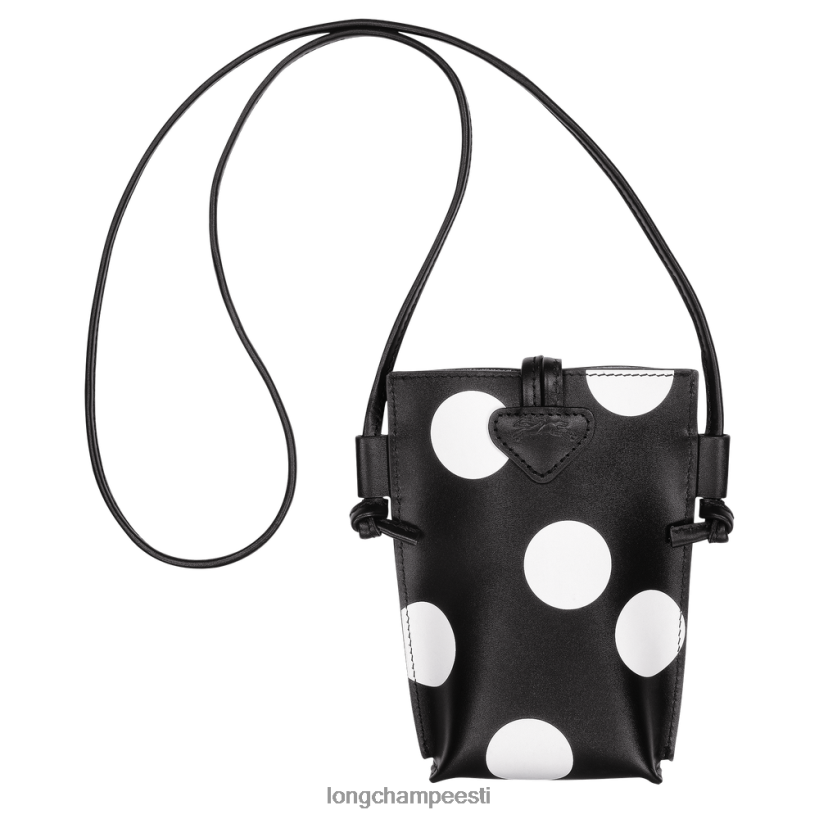 nahktooted must PD2Z8Z682 roseau nahast pitsiga telefoniümbris naised Longchamp