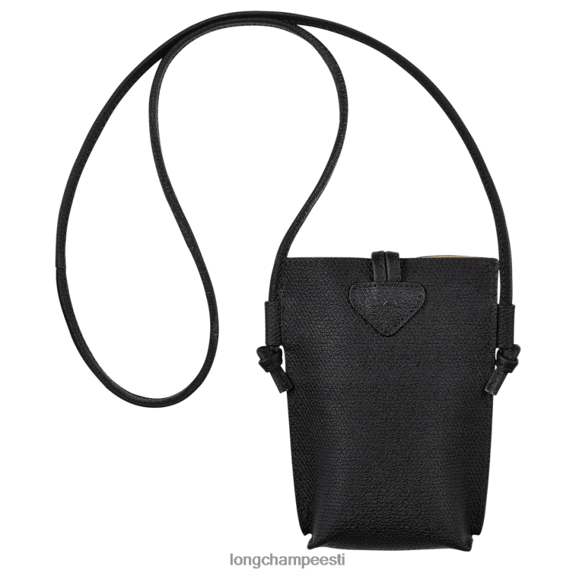 nahktooted must PD2Z8Z683 roseau pitsiga telefoniümbris naised Longchamp