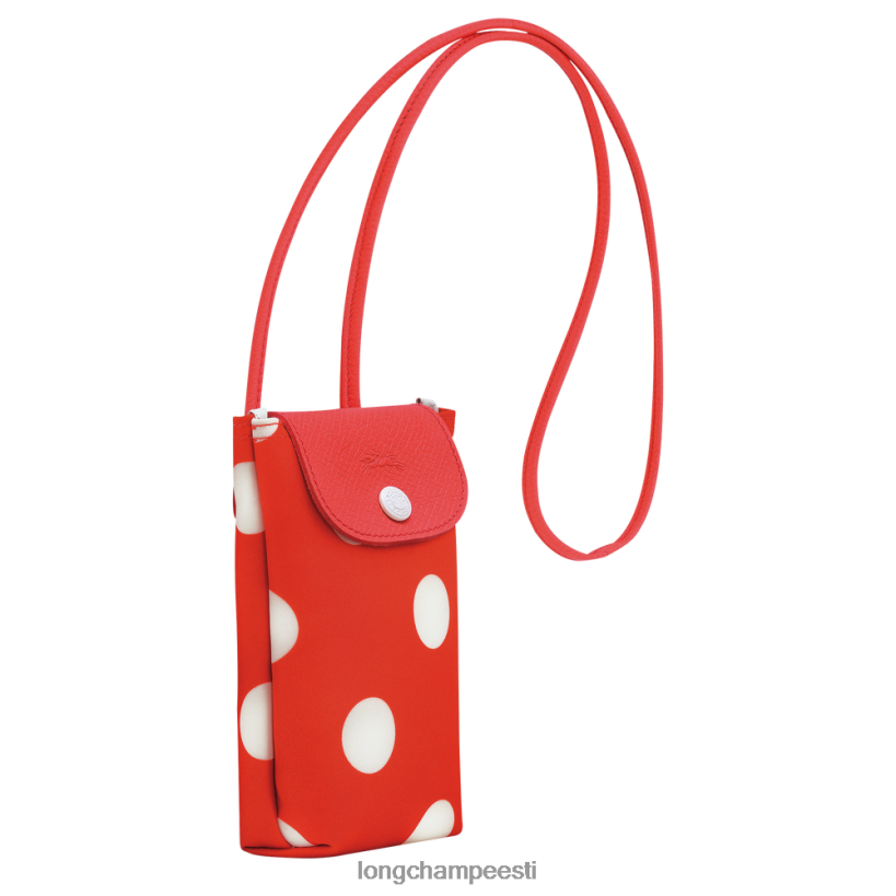 nahktooted oranž PD2Z8Z676 le pliage collection telefoniümbris nahast pitsiga naised Longchamp