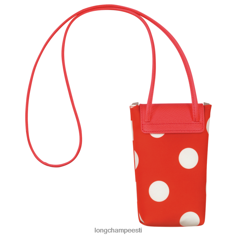 nahktooted oranž PD2Z8Z676 le pliage collection telefoniümbris nahast pitsiga naised Longchamp