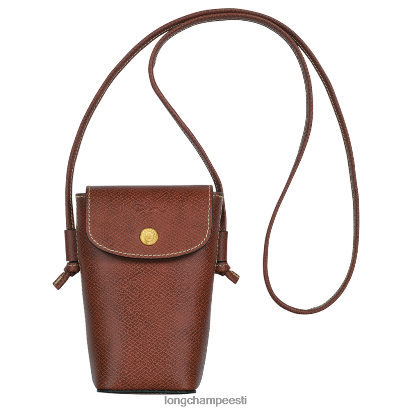 nahktooted pruun PD2Z8Z708 epure telefoniümbris nahast pitsiga naised Longchamp