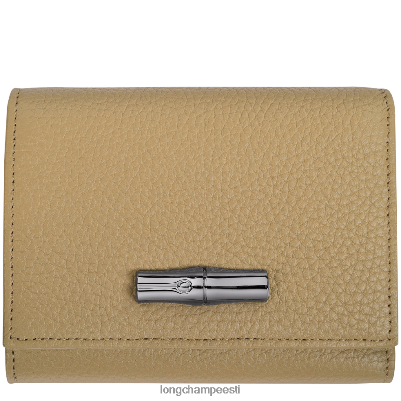 nahktooted beež PD2Z8Z572 roseau hädavajalik rahakott naised Longchamp