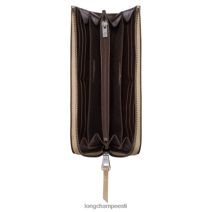 nahktooted beež PD2Z8Z621 3D rahakott ümber lukuga naised Longchamp