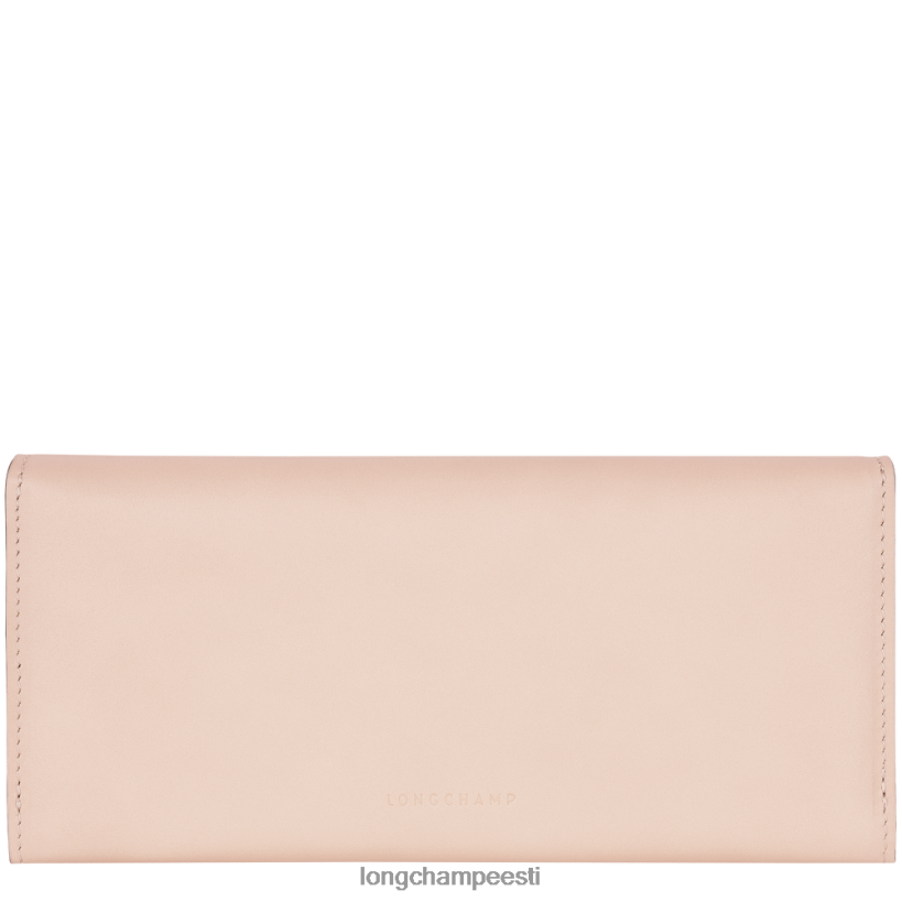 nahktooted kahvaturoosa PD2Z8Z561 box-trot kontinentaalne rahakott naised Longchamp