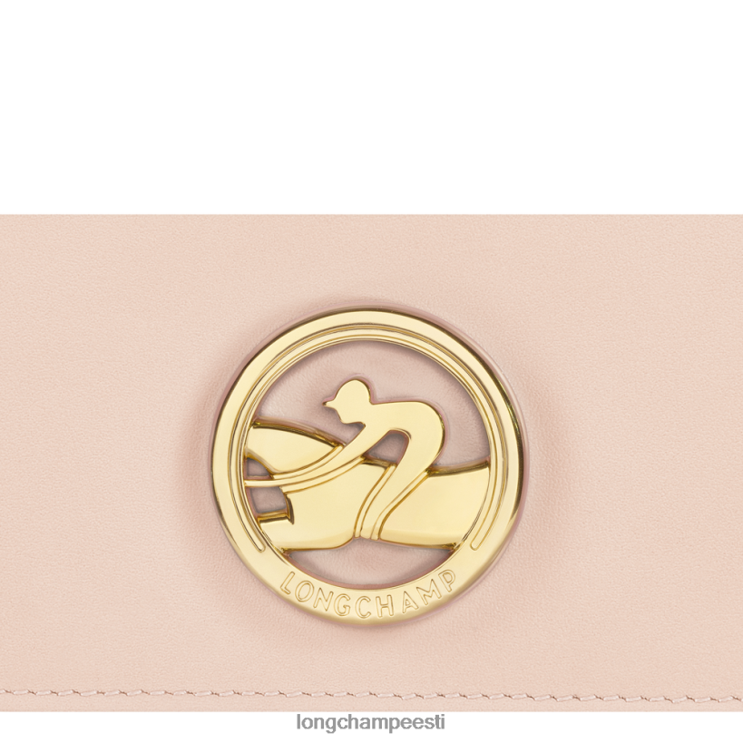 nahktooted kahvaturoosa PD2Z8Z561 box-trot kontinentaalne rahakott naised Longchamp