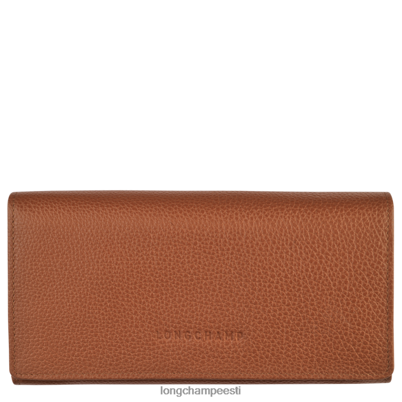 nahktooted karamell PD2Z8Z610 le foulonne kontinentaalne rahakott naised Longchamp