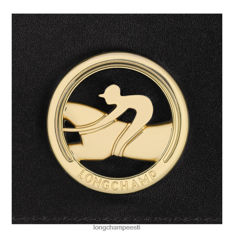 nahktooted must PD2Z8Z554 box-trat rahakott naised Longchamp