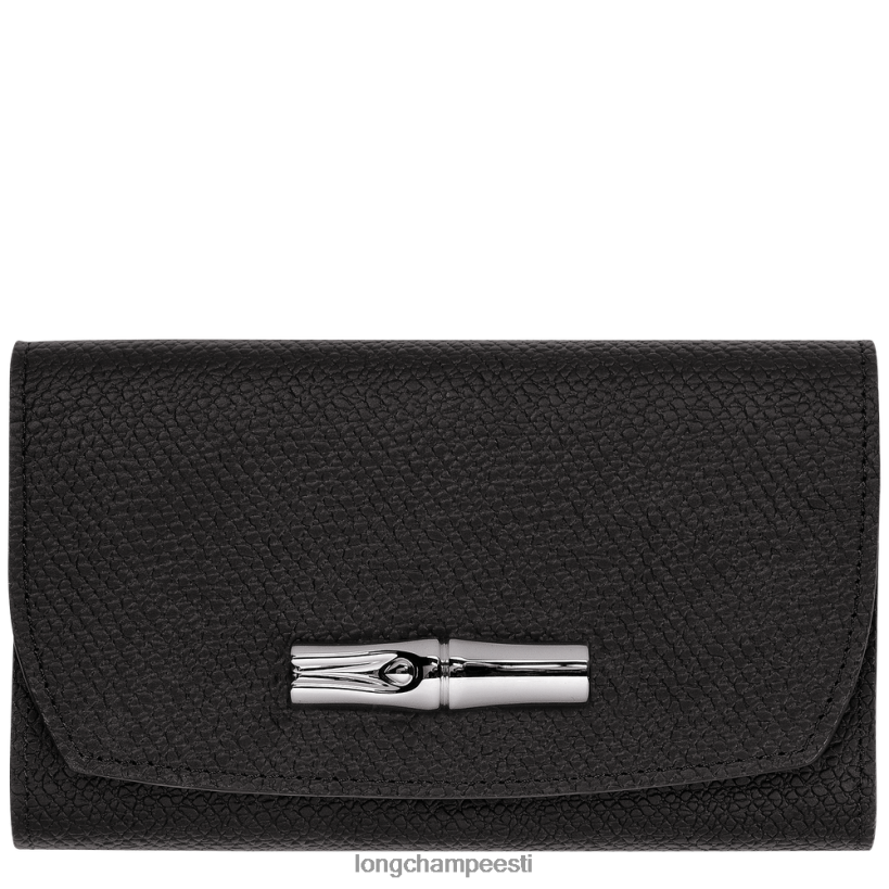 nahktooted must PD2Z8Z575 roseau rahakott naised Longchamp