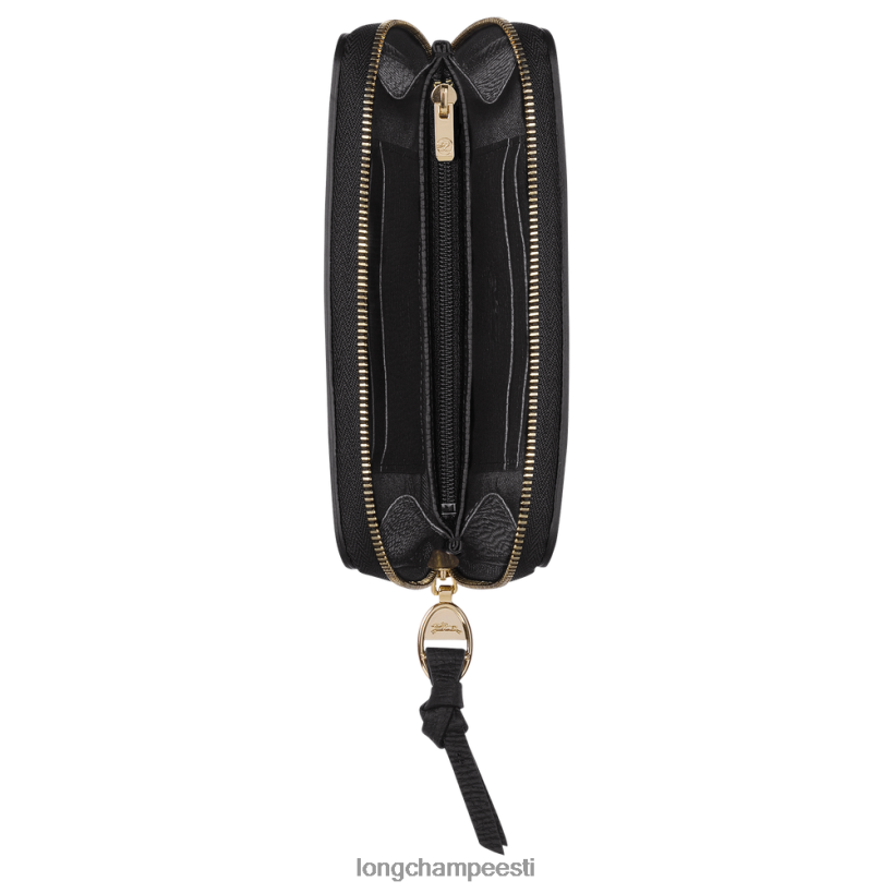 nahktooted must PD2Z8Z613 postkasti rahakott naised Longchamp