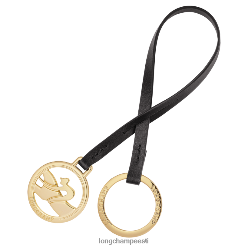 nahktooted must PD2Z8Z740 box-trat võtmerõngad naised Longchamp